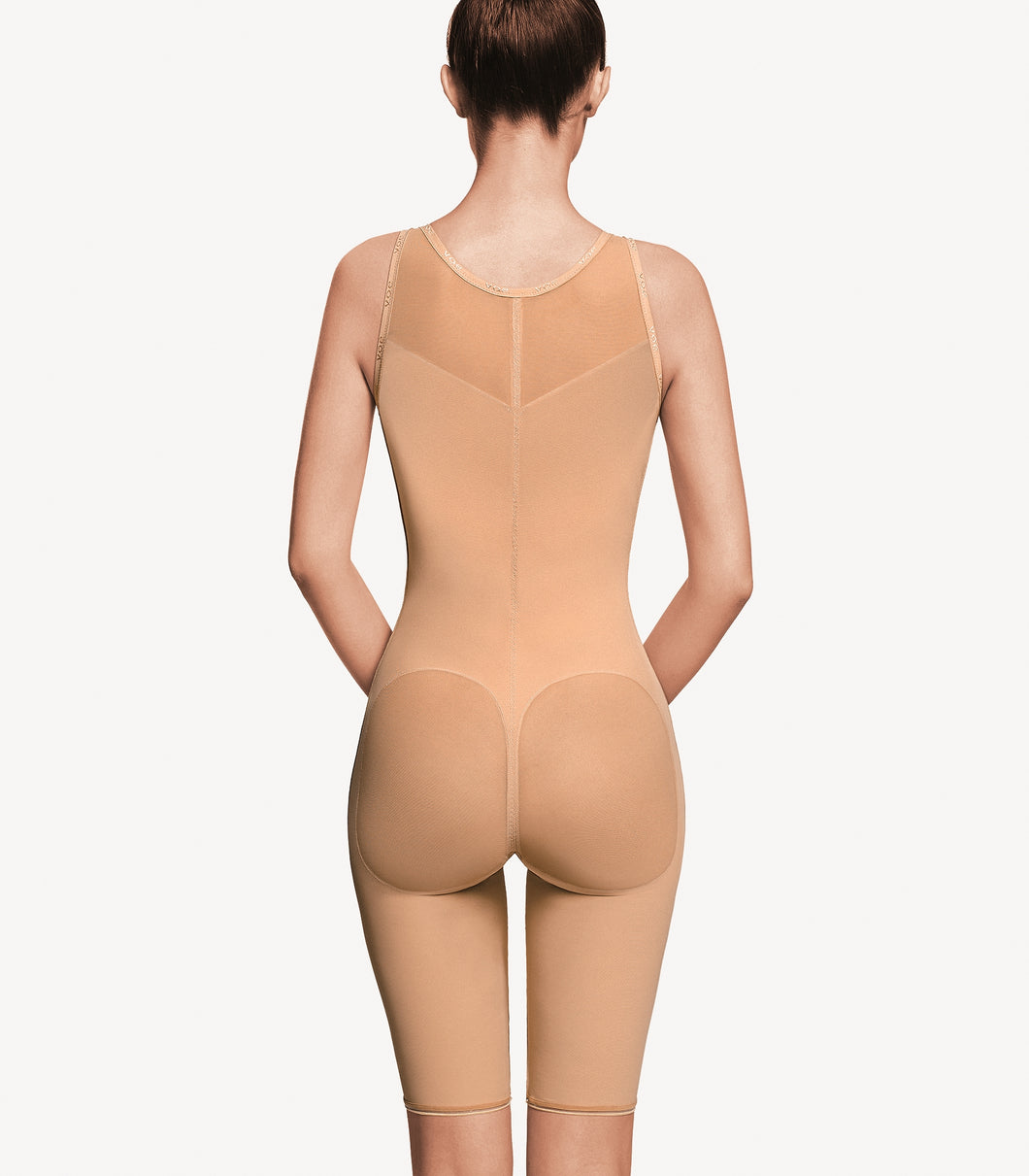 Fat transfer to buttocks girdle high waisted with extended upper back above the knee - Plasmetics healthcare