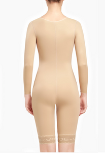 Above the knee full body shaper with vest incorporated